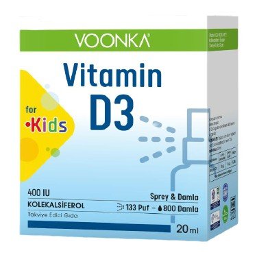Voonka Vitamin D3 20ml For Kids